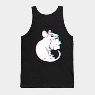 Lucky Clover Rat (Glitched Version) Tank Top